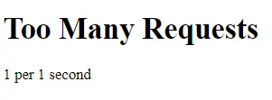 rate limit error