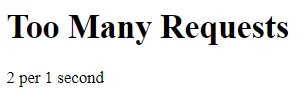 rate limit error