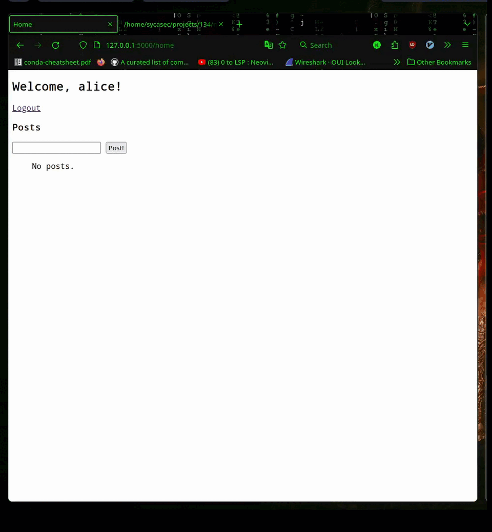 csrf attack blocked