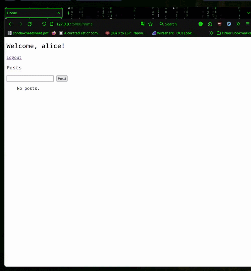 csrf attack blocked