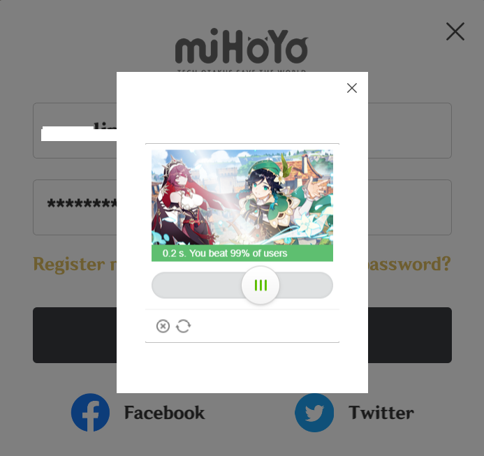 genshin CAPTCHA